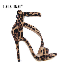 Load image into Gallery viewer, High Heels Leopard Shoes Women